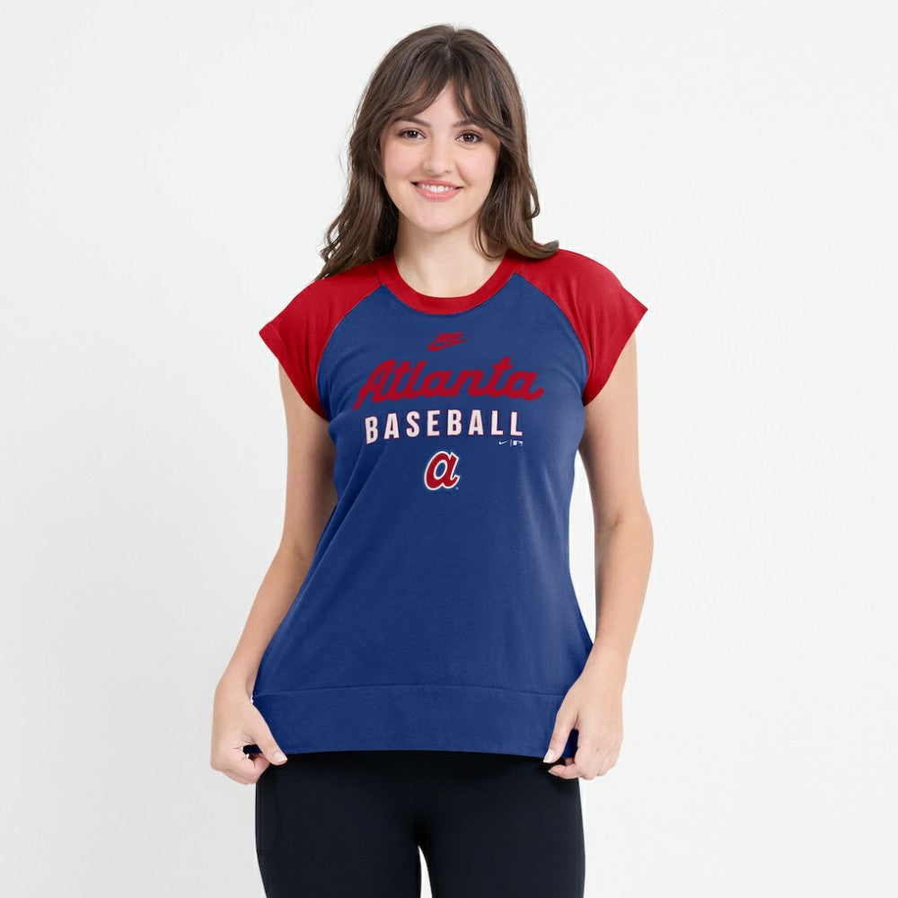 MLB Atlanta Braves Nike Women's Cooperstown Collection Raglan Dri-FIT T-Shirt