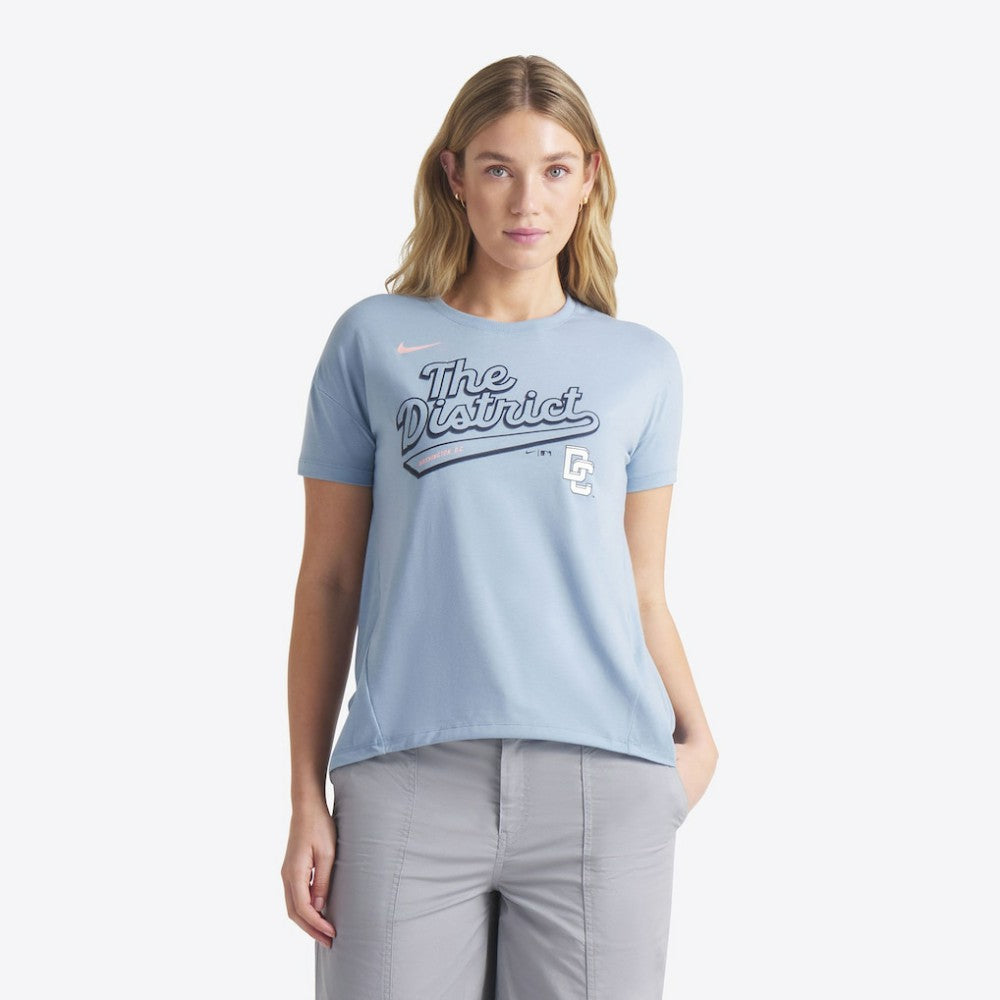 MLB Washington Nationals Nike Women's 2025 City Connect Flowy Fashion Tri-Blend Dri-FIT T-Shirt