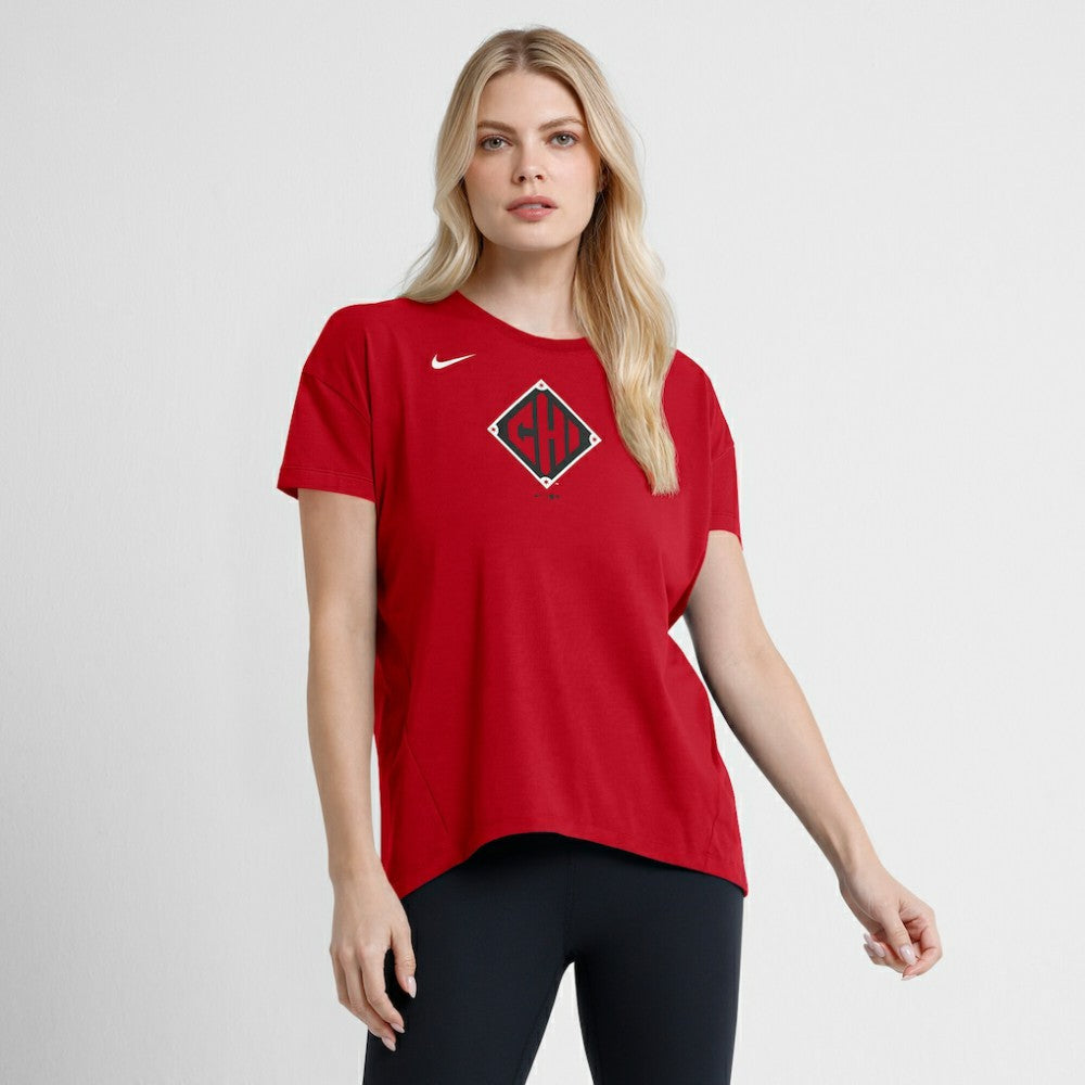 MLB Chicago White Sox Nike Women's 2025 City Connect Flowy Fashion Tri-Blend Dri-FIT T-Shirt