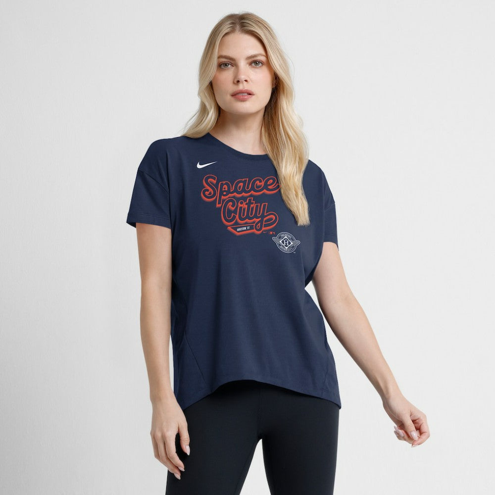MLB Houston Astros Nike Women's 2025 City Connect Flowy Fashion Tri-Blend Dri-FIT T-Shirt