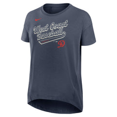 MLB Los Angeles Dodgers Nike Women's 2025 City Connect Flowy Fashion Tri-Blend Dri-FIT T-Shirt