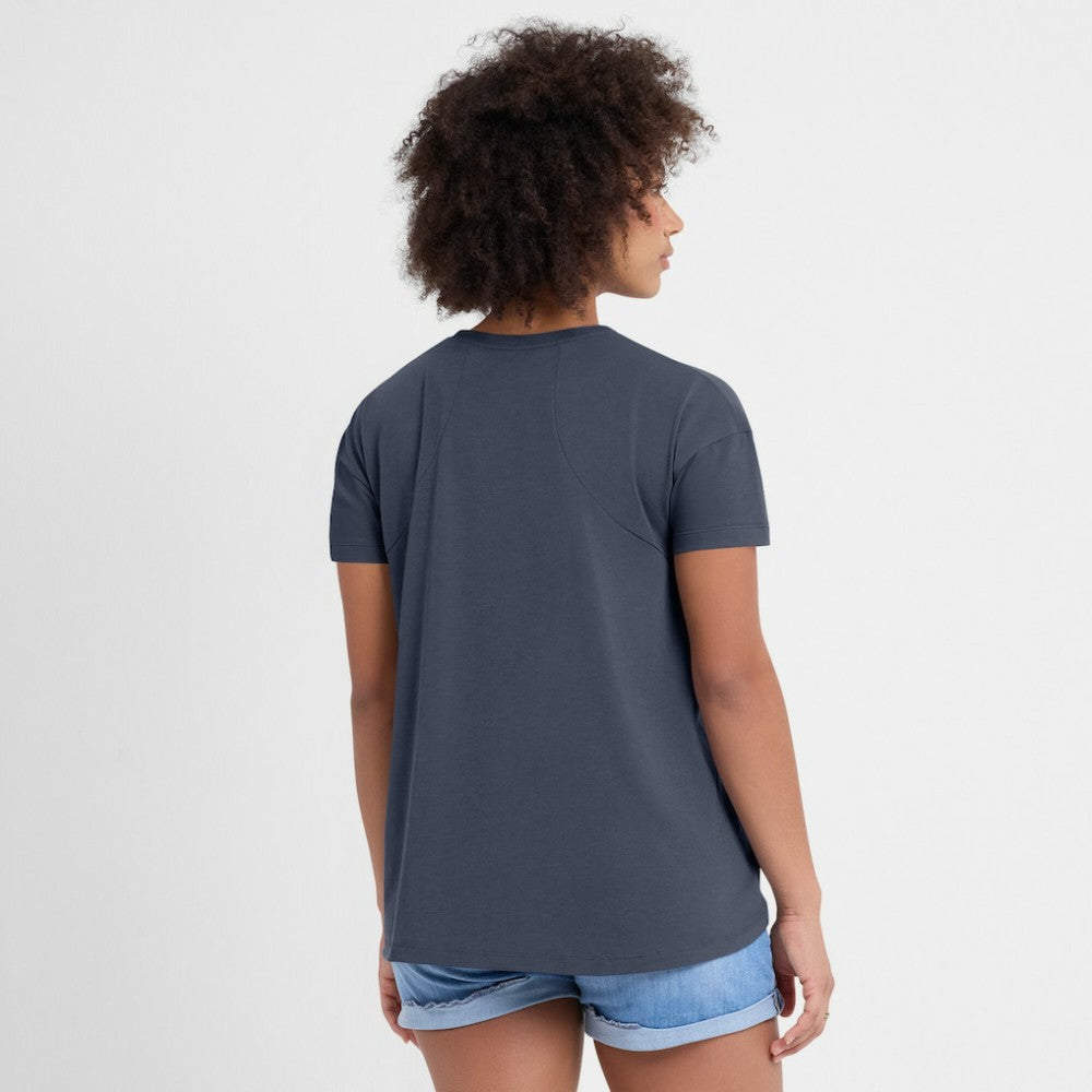 MLB Los Angeles Dodgers Nike Women's 2025 City Connect Flowy Fashion Tri-Blend Dri-FIT T-Shirt