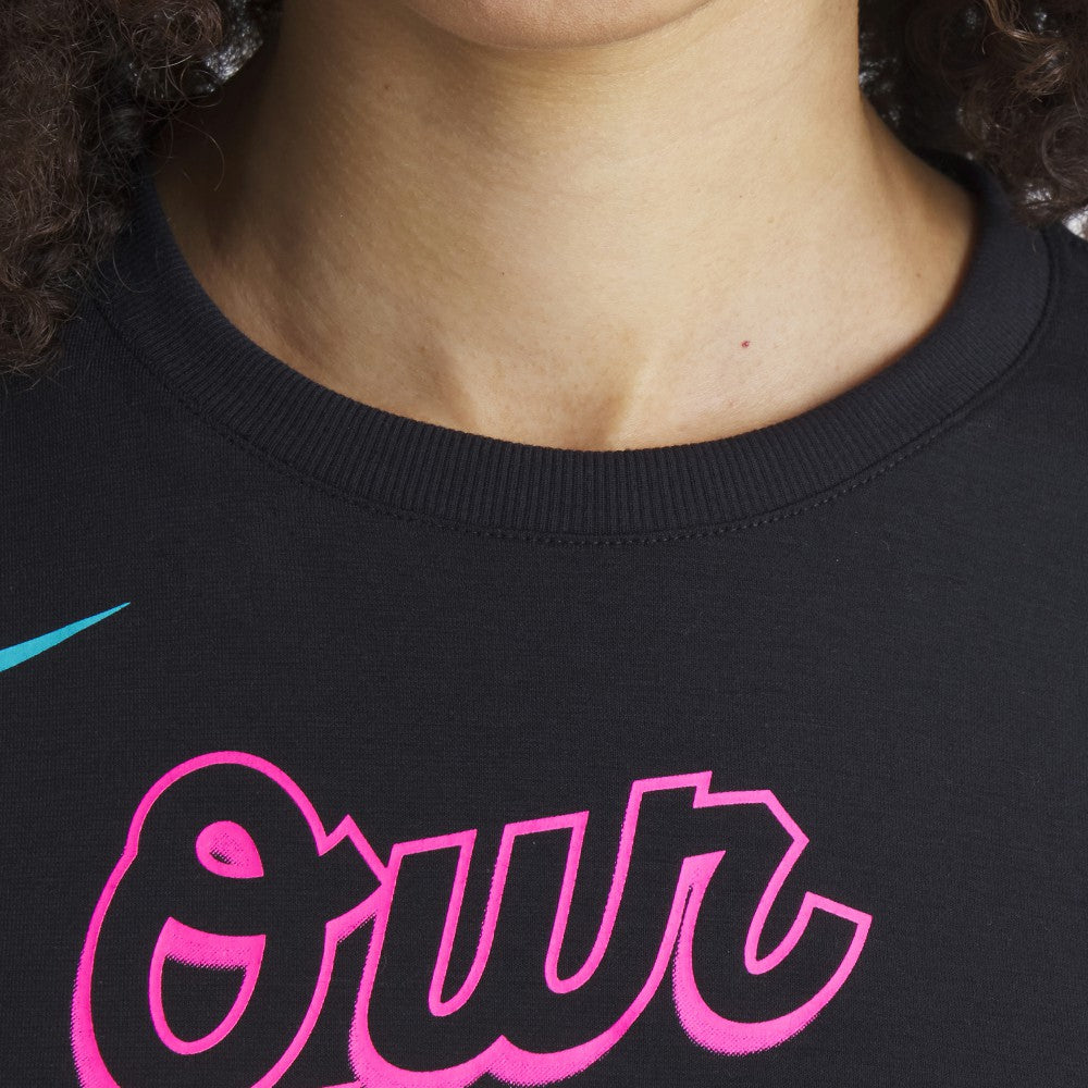 MLB Miami Marlins Nike Women's 2025 City Connect Flowy Fashion Tri-Blend Dri-FIT T-Shirt