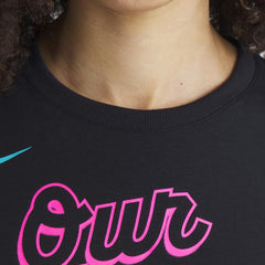 MLB Miami Marlins Nike Women's 2025 City Connect Flowy Fashion Tri-Blend Dri-FIT T-Shirt