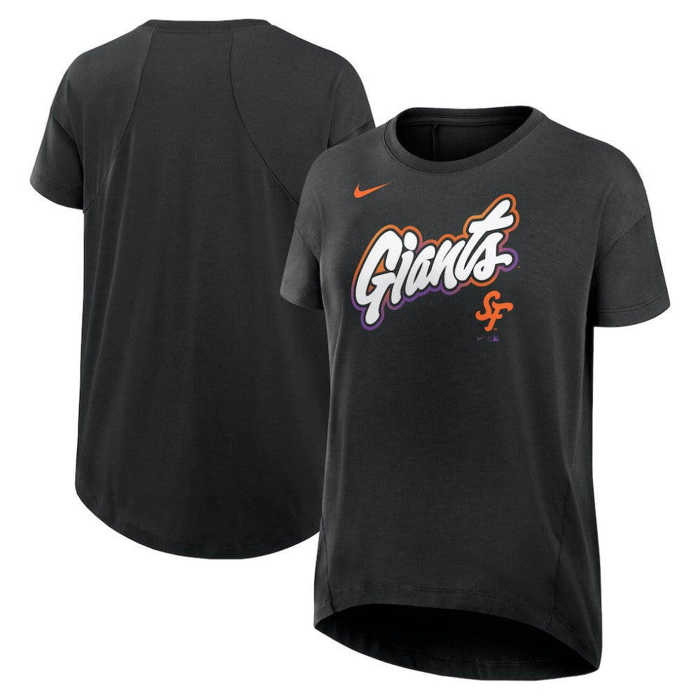 MLB San Francisco Giants Nike Women's 2025 City Connect Flowy Fashion Tri-Blend Dri-FIT T-Shirt