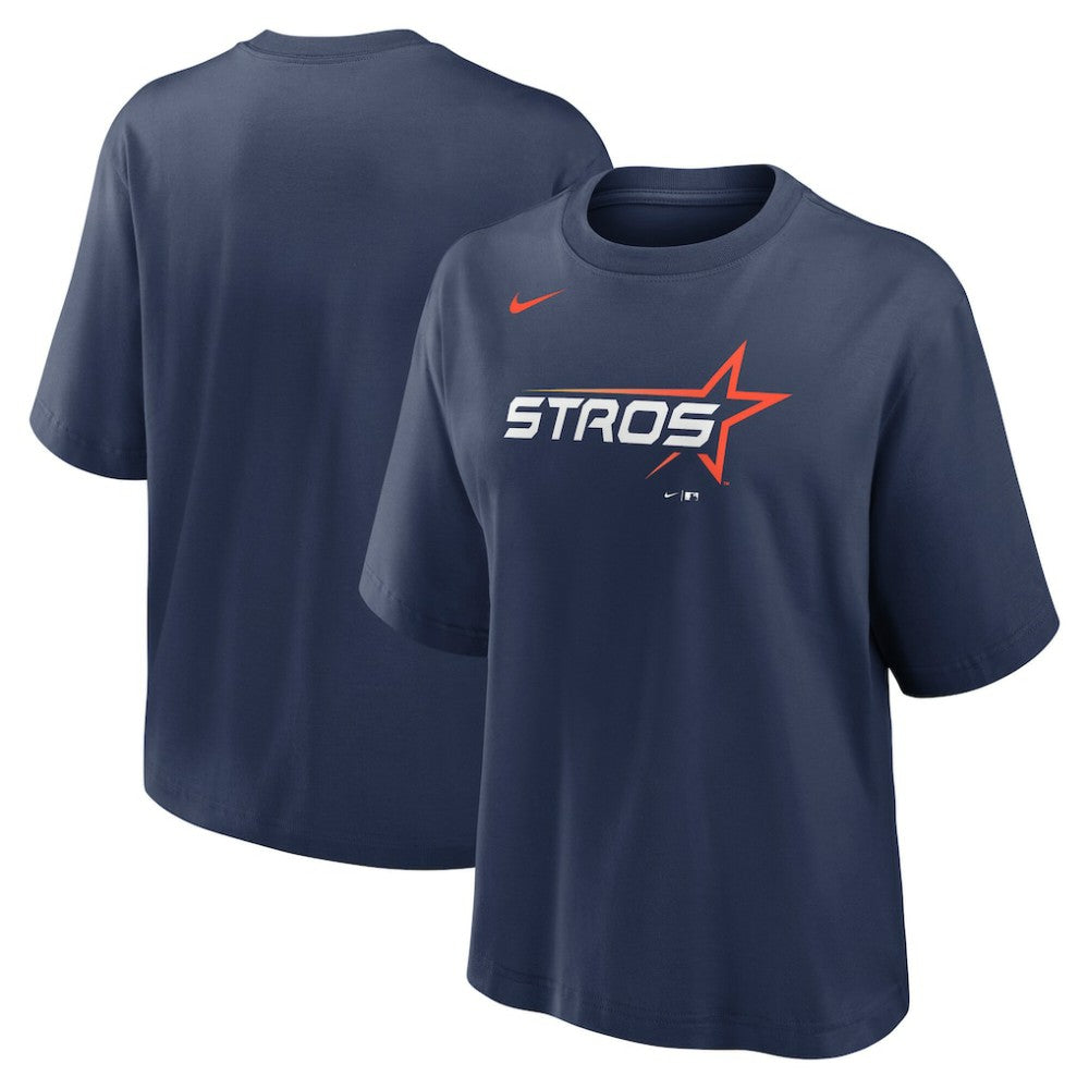 MLB Houston Astros Nike Women's 2025 City Connect Logo Boxy T-Shirt