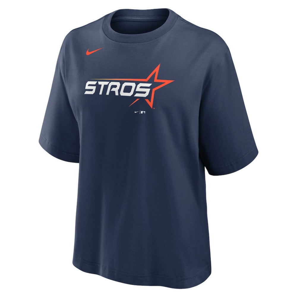 MLB Houston Astros Nike Women's 2025 City Connect Logo Boxy T-Shirt