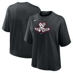 MLB Chicago White Sox Nike Women's 2025 City Connect Logo Boxy T-Shirt