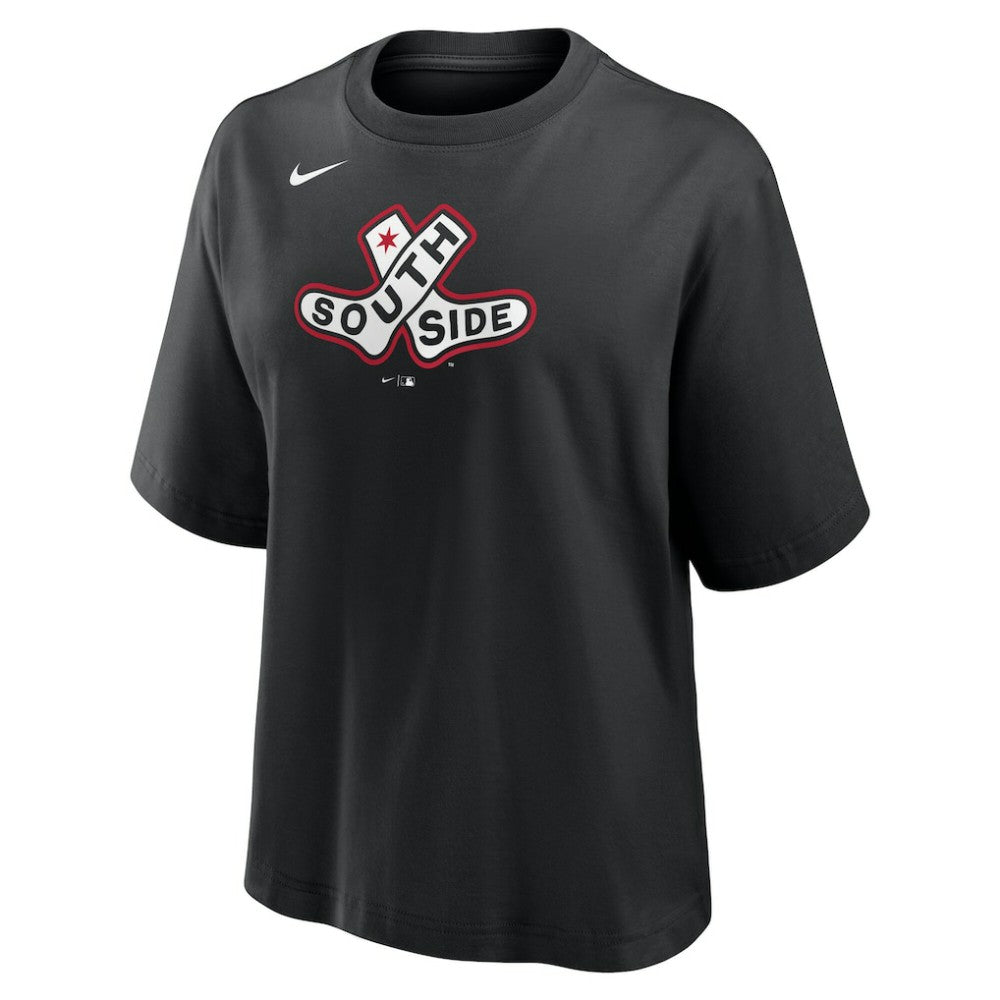 MLB Chicago White Sox Nike Women's 2025 City Connect Logo Boxy T-Shirt