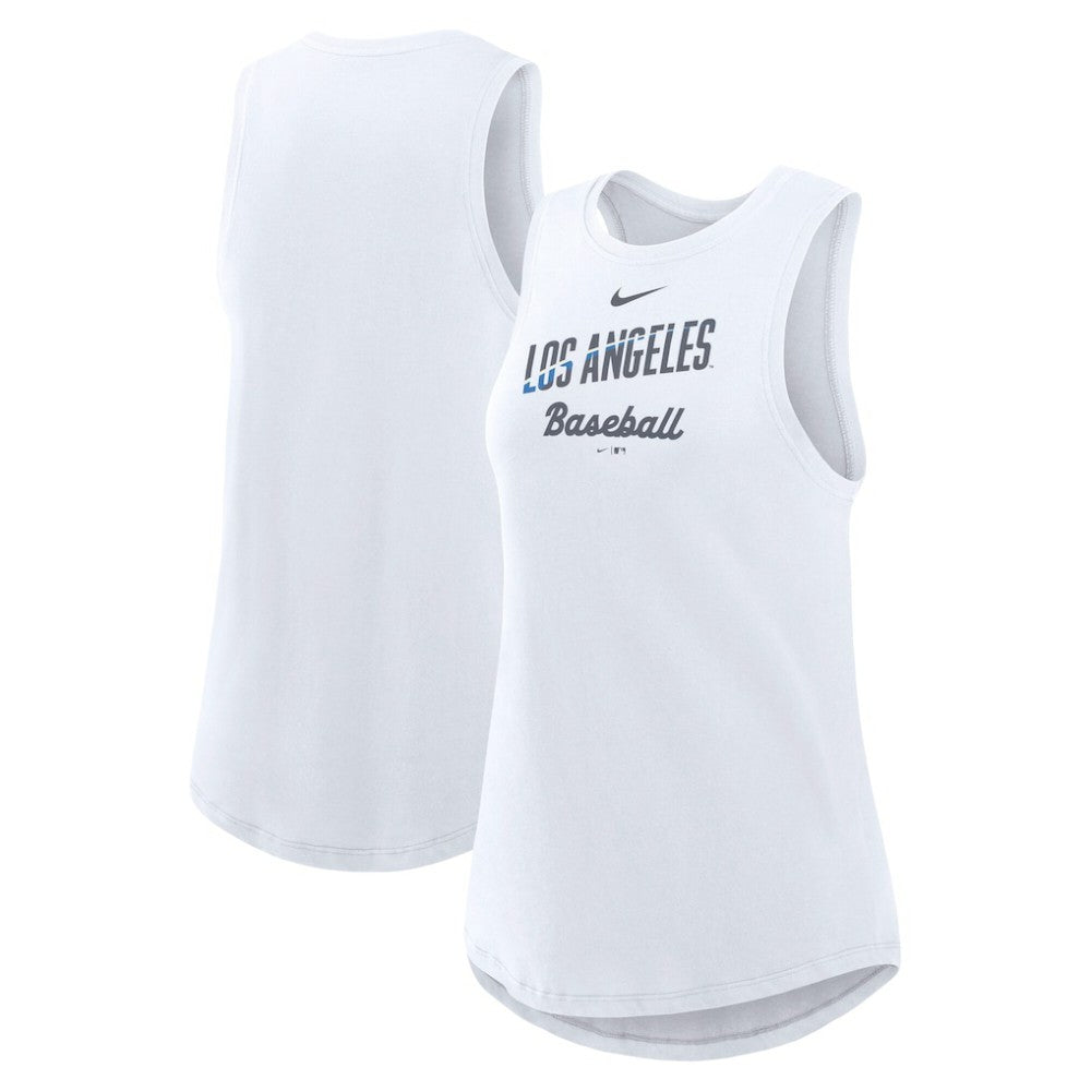 MLB Los Angeles Dodgers Nike Women's City Connect Tricode High Neck Dri-FIT Tank Top