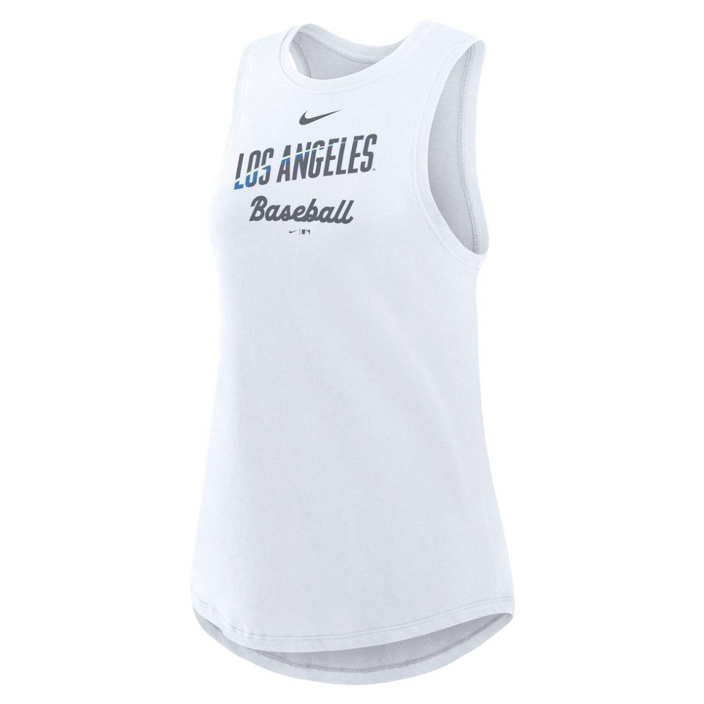 MLB Los Angeles Dodgers Nike Women's City Connect Tricode High Neck Dri-FIT Tank Top