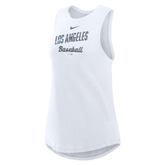 MLB Los Angeles Dodgers Nike Women's City Connect Tricode High Neck Dri-FIT Tank Top