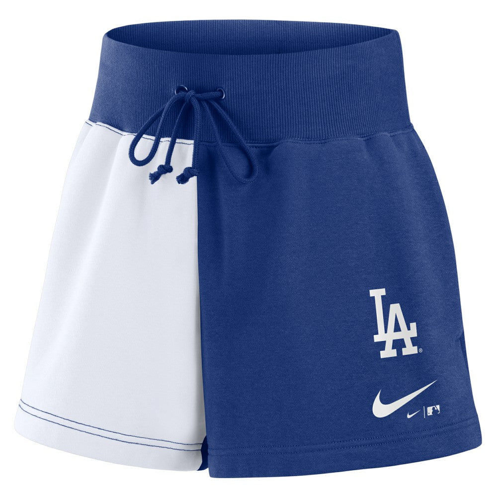 MLB Los Angeles Dodgers Nike Women's Color-Block Phoenix Fleece Lounge Shorts