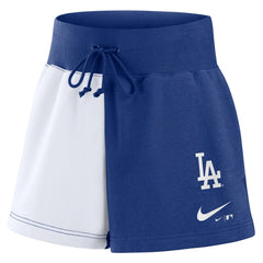 MLB Los Angeles Dodgers Nike Women's Color-Block Phoenix Fleece Lounge Shorts