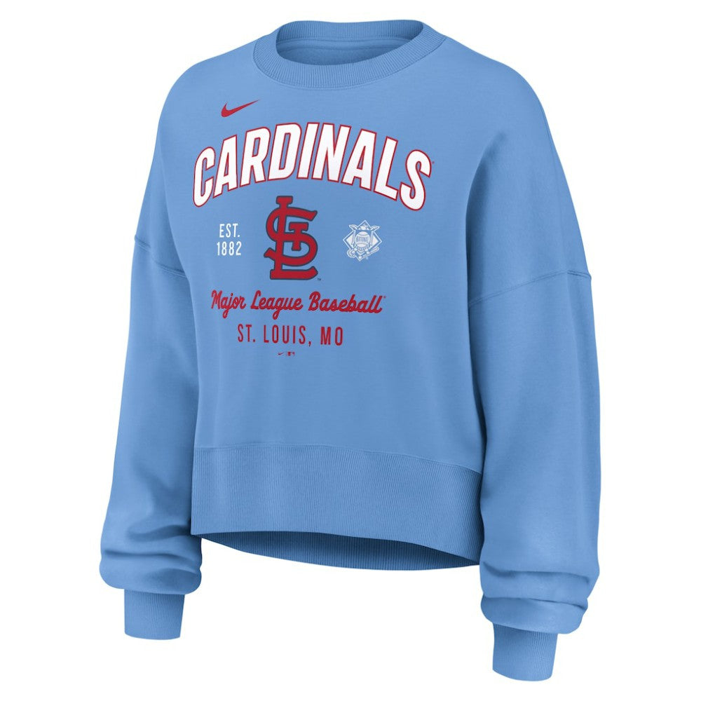 MLB St. Louis Cardinals Nike Women's Oversized High Hip Pullover Sweatshirt