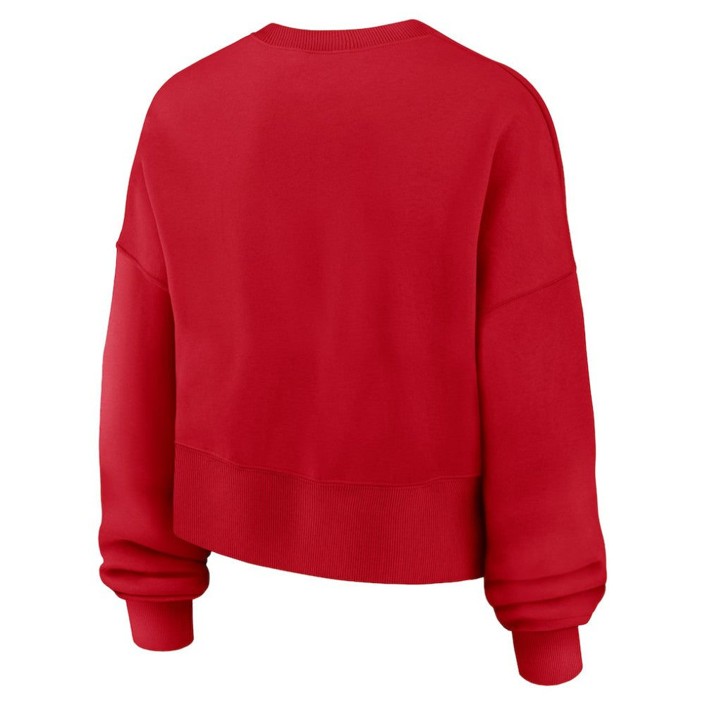 MLB Texas Rangers Nike Women's Oversized High Hip Pullover Sweatshirt