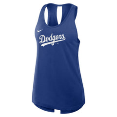 MLB Los Angeles Dodgers Nike Open-Back Crisscross Dri-FIT Tank Top