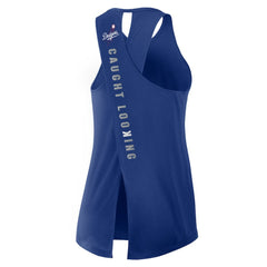 MLB Los Angeles Dodgers Nike Open-Back Crisscross Dri-FIT Tank Top