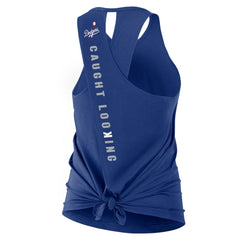 MLB Los Angeles Dodgers Nike Open-Back Crisscross Dri-FIT Tank Top