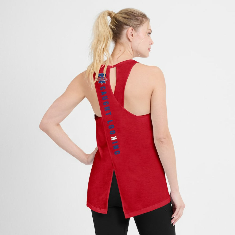 MLB Philadelphia Phillies Nike Open-Back Crisscross Dri-FIT Tank Top