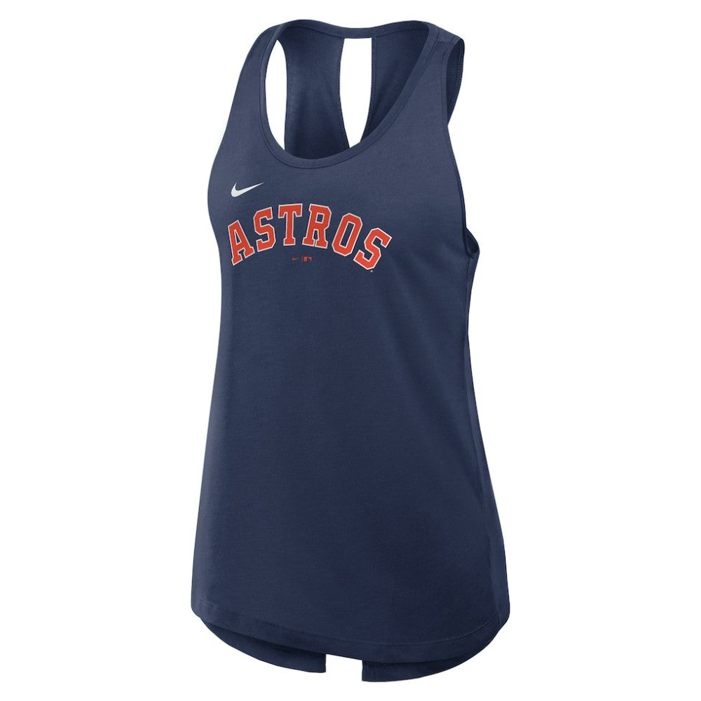 MLB Houston Astros Nike Open-Back Crisscross Dri-FIT Tank Top