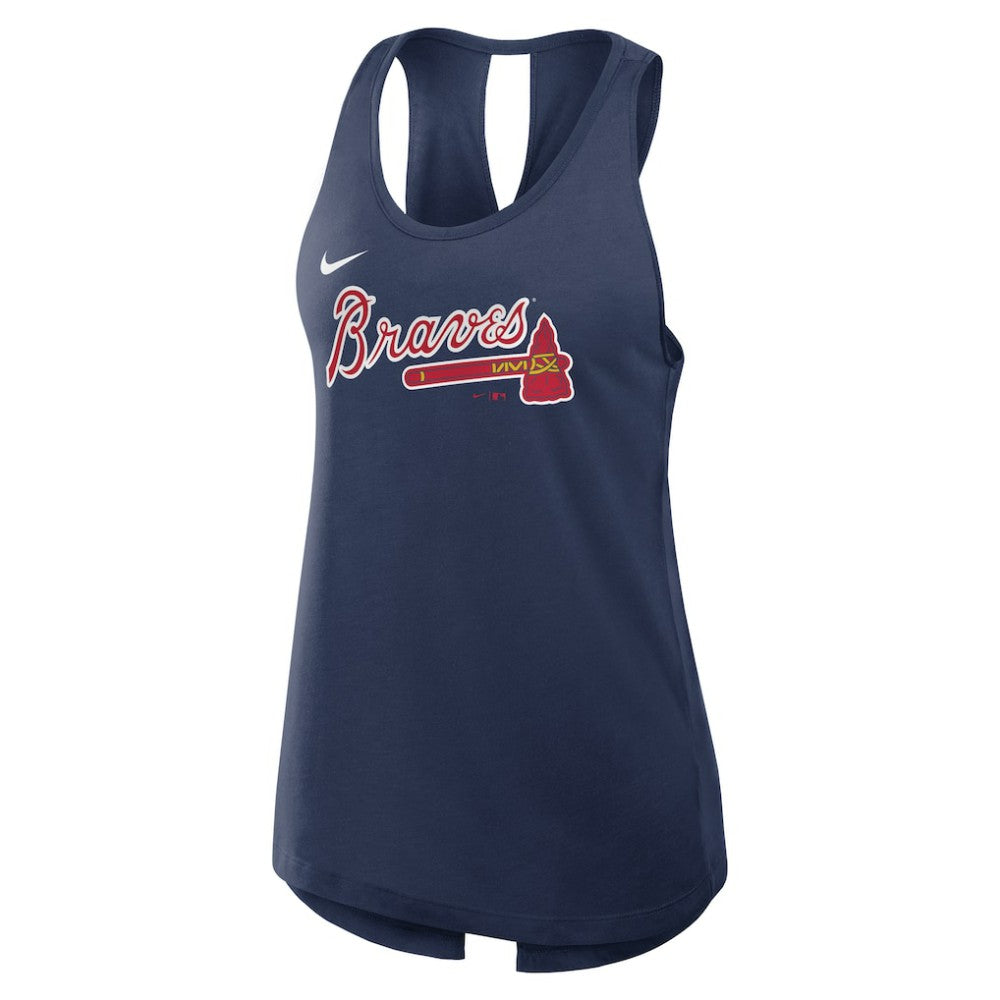 MLB Atlanta Braves Nike Open-Back Crisscross Dri-FIT Tank Top