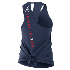 MLB Atlanta Braves Nike Open-Back Crisscross Dri-FIT Tank Top