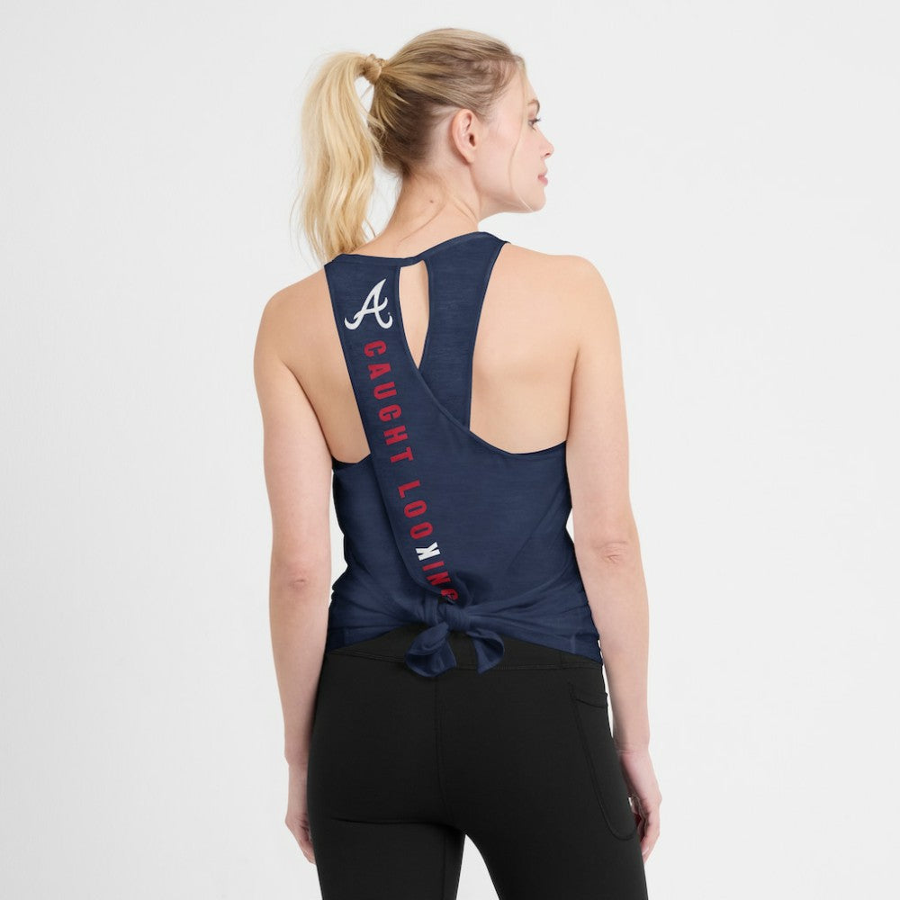 MLB Atlanta Braves Nike Open-Back Crisscross Dri-FIT Tank Top