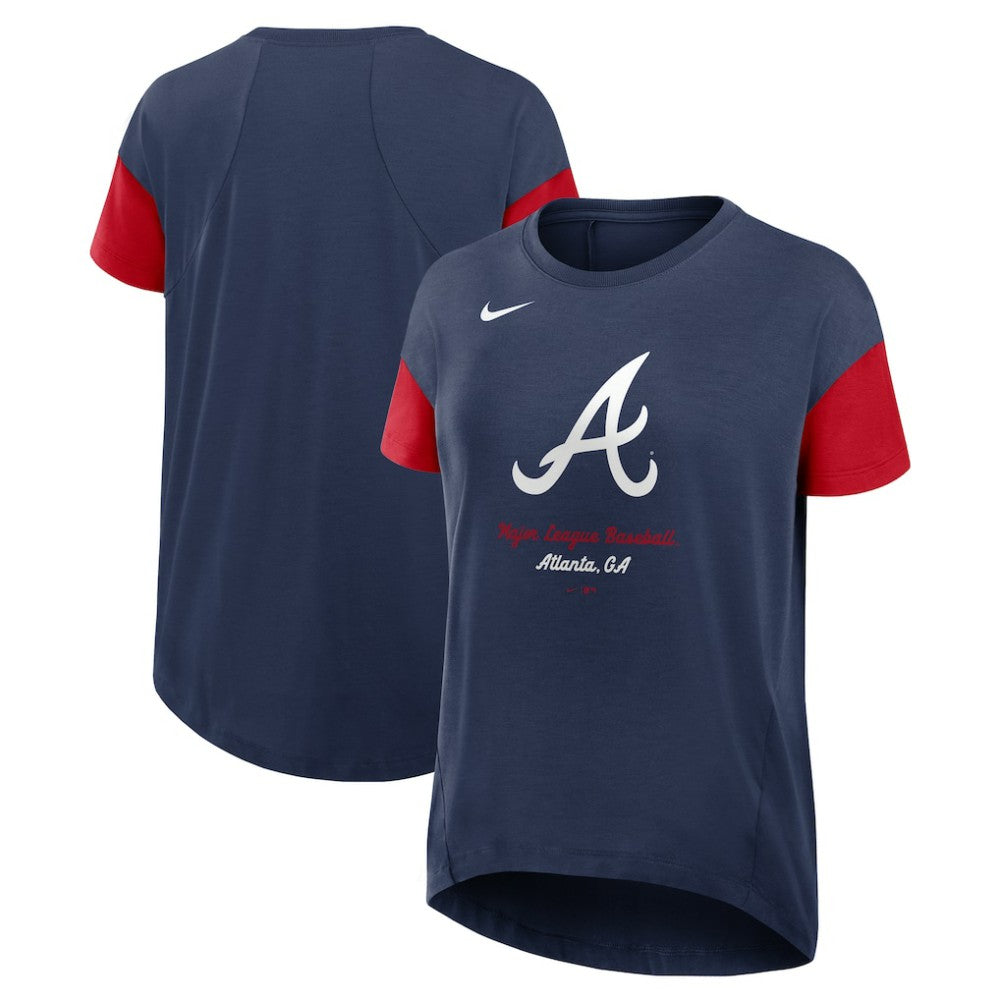 MLB Atlanta Braves Nike Women's Flowy Fashion Tri-Blend Dri-FIT T-Shirt