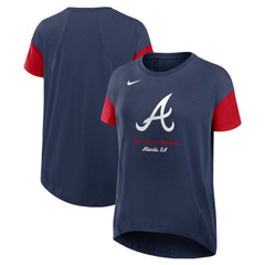MLB Atlanta Braves Nike Women's Flowy Fashion Tri-Blend Dri-FIT T-Shirt