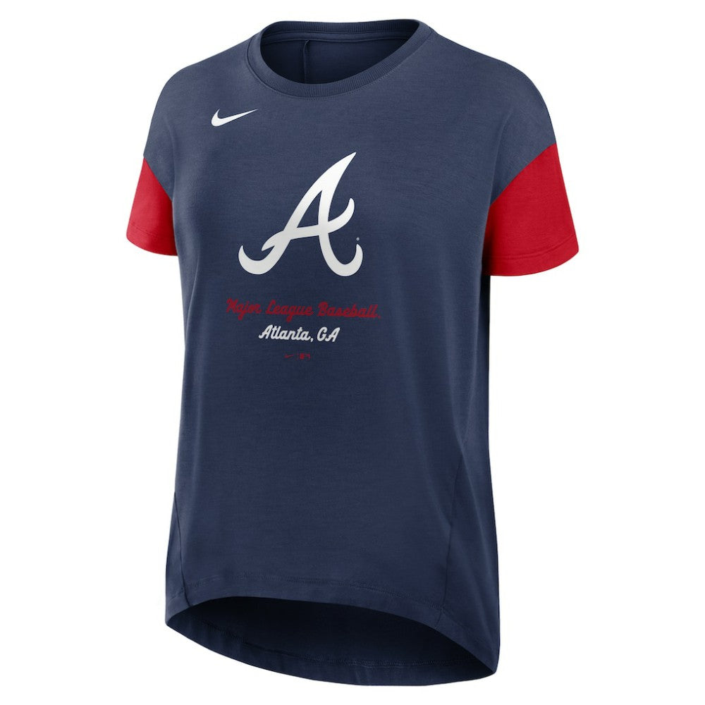 MLB Atlanta Braves Nike Women's Flowy Fashion Tri-Blend Dri-FIT T-Shirt