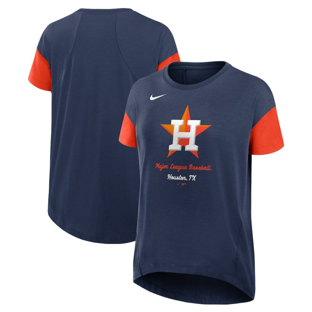 MLB Houston Astros Nike Women's Flowy Fashion Tri-Blend Dri-FIT T-Shirt
