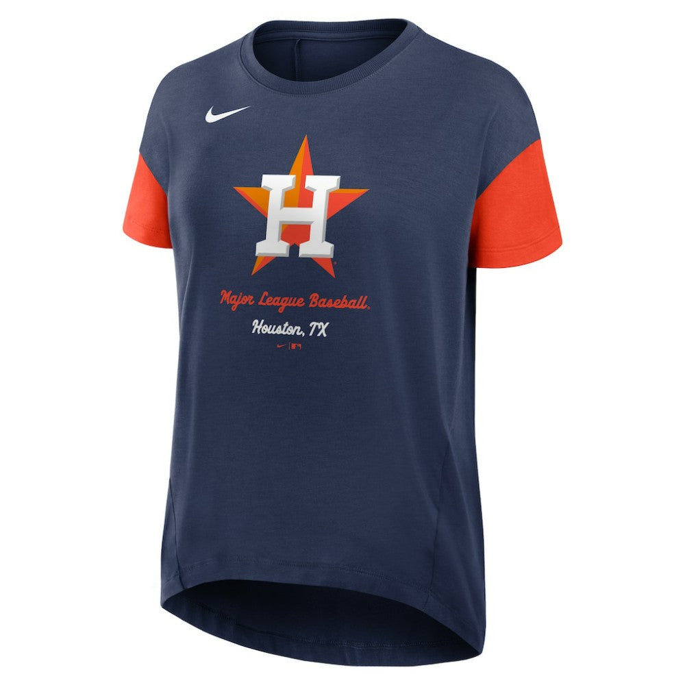 MLB Houston Astros Nike Women's Flowy Fashion Tri-Blend Dri-FIT T-Shirt