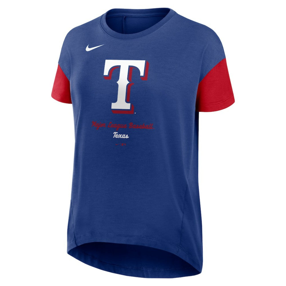 MLB Texas Rangers Nike Women's Flowy Fashion Tri-Blend Dri-FIT T-Shirt