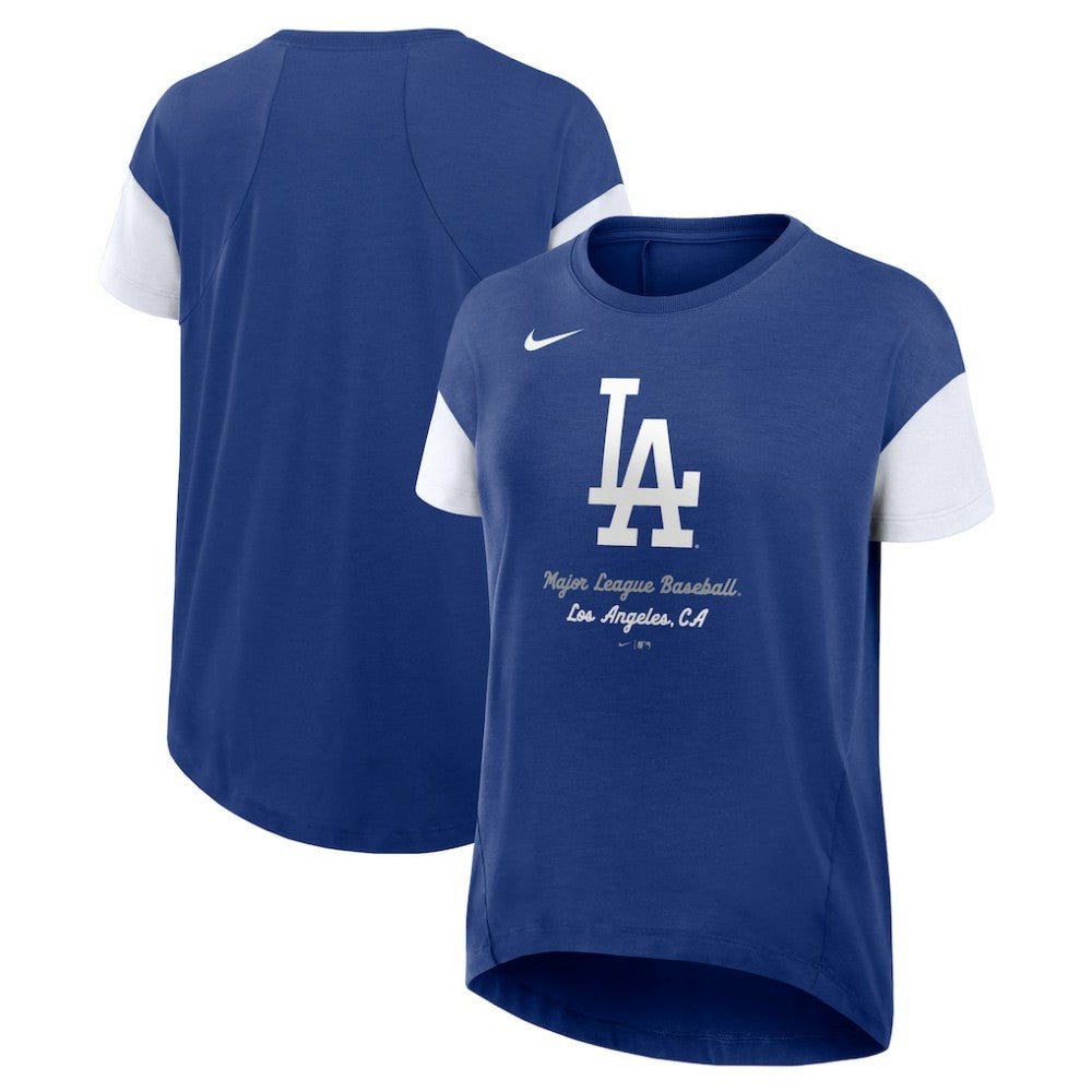 MLB Los Angeles Dodgers Nike Women's Flowy Fashion Tri-Blend Dri-FIT T-Shirt