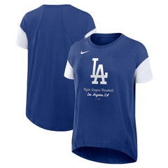 MLB Los Angeles Dodgers Nike Women's Flowy Fashion Tri-Blend Dri-FIT T-Shirt