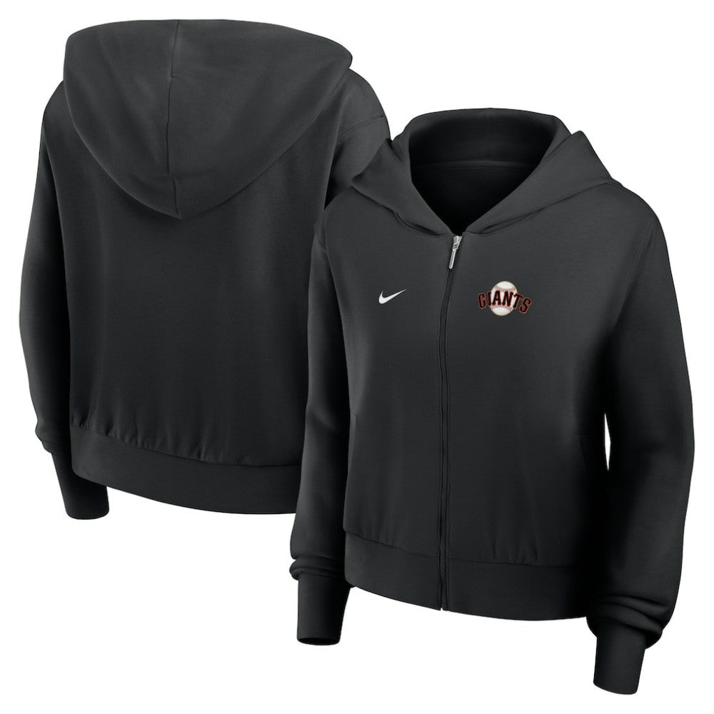 MLB San Francisco Giants Nike Women's Cropped Chill Full-Zip Hoodie