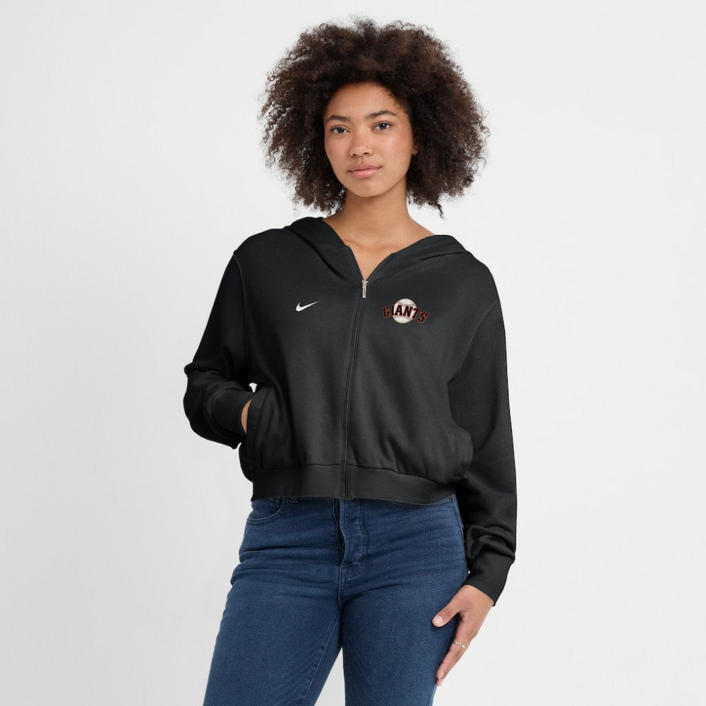 MLB San Francisco Giants Nike Women's Cropped Chill Full-Zip Hoodie