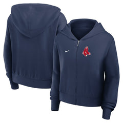 MLB Boston Red Sox Nike Women's Cropped Chill Full-Zip Hoodie