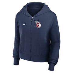 MLB Cleveland Guardians Nike Women's Cropped Chill Full-Zip Hoodie