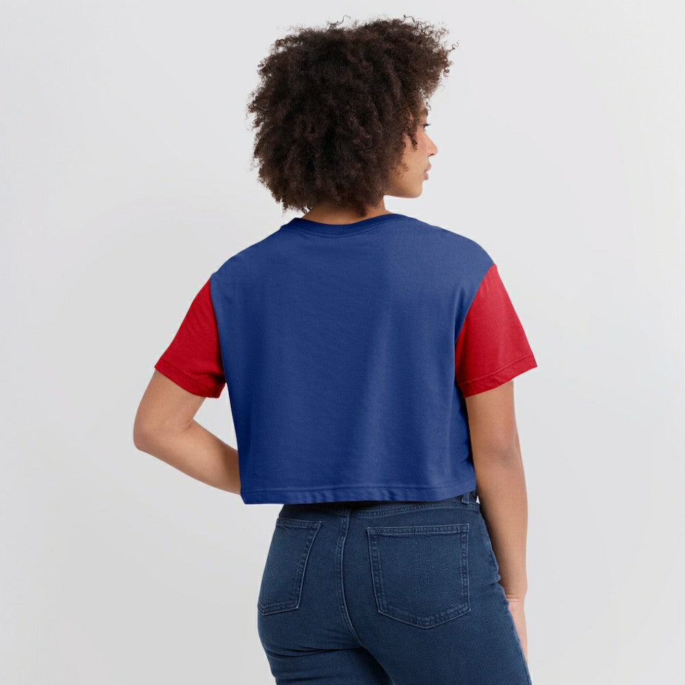 MLB Philadelphia Phillies Nike Women's Script Dri-FIT Cropped T-Shirt