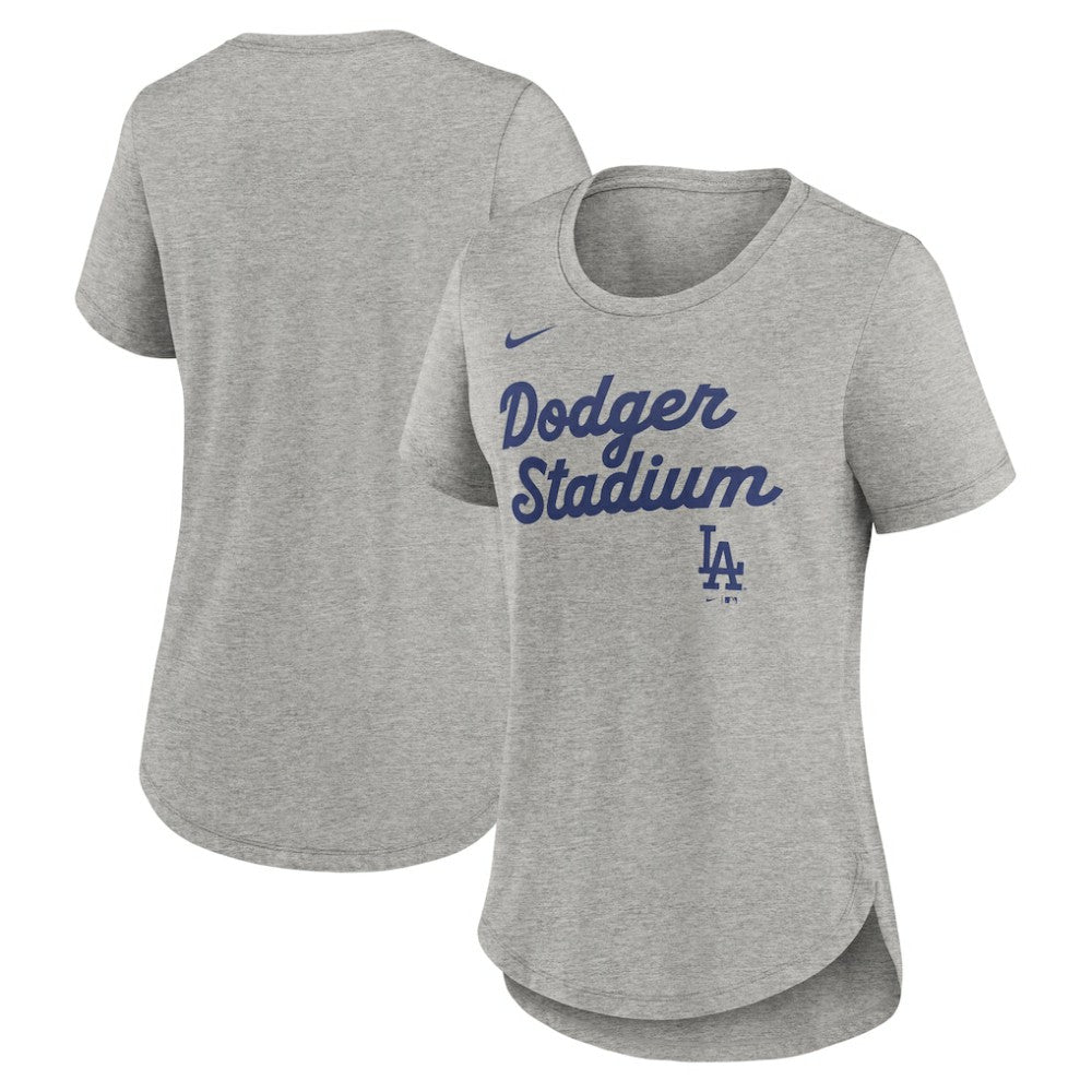 MLB Los Angeles Dodgers Nike Women's Script Tri-Blend T-Shirt