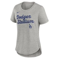MLB Los Angeles Dodgers Nike Women's Script Tri-Blend T-Shirt