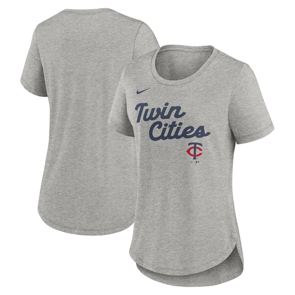 MLB Minnesota Twins Nike Women's Script Tri-Blend T-Shirt