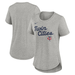 MLB Minnesota Twins Nike Women's Script Tri-Blend T-Shirt