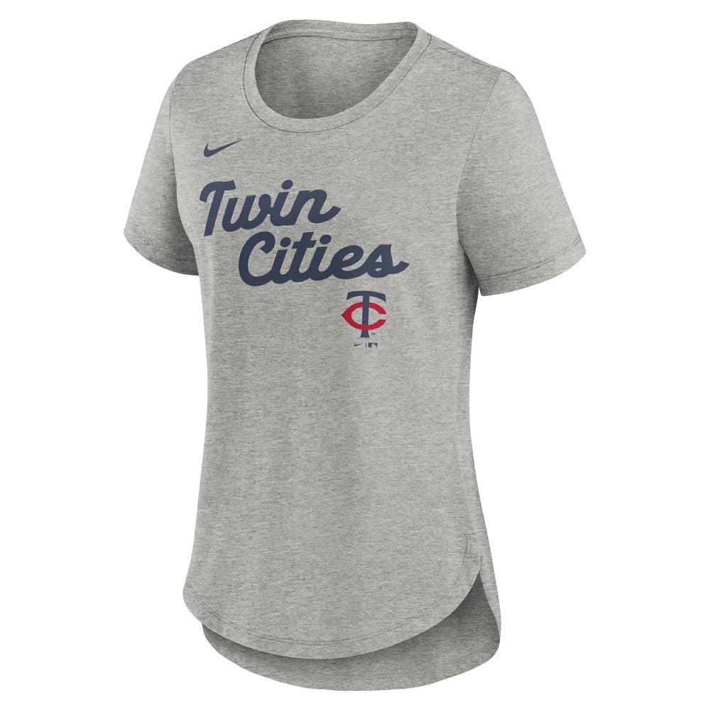 MLB Minnesota Twins Nike Women's Script Tri-Blend T-Shirt