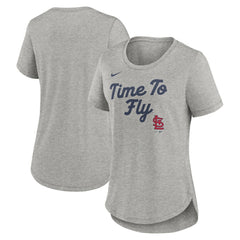 MLB St. Louis Cardinals Nike Women's Script Tri-Blend T-Shirt