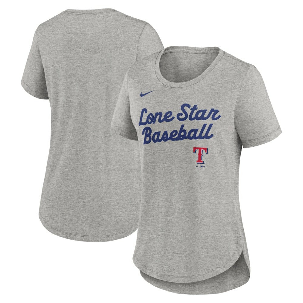 MLB Texas Rangers Nike Women's Script Tri-Blend T-Shirt