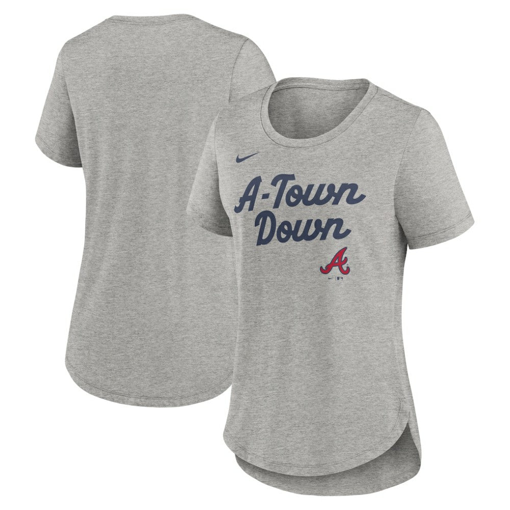 MLB Atlanta Braves Nike Women's Script Tri-Blend T-Shirt