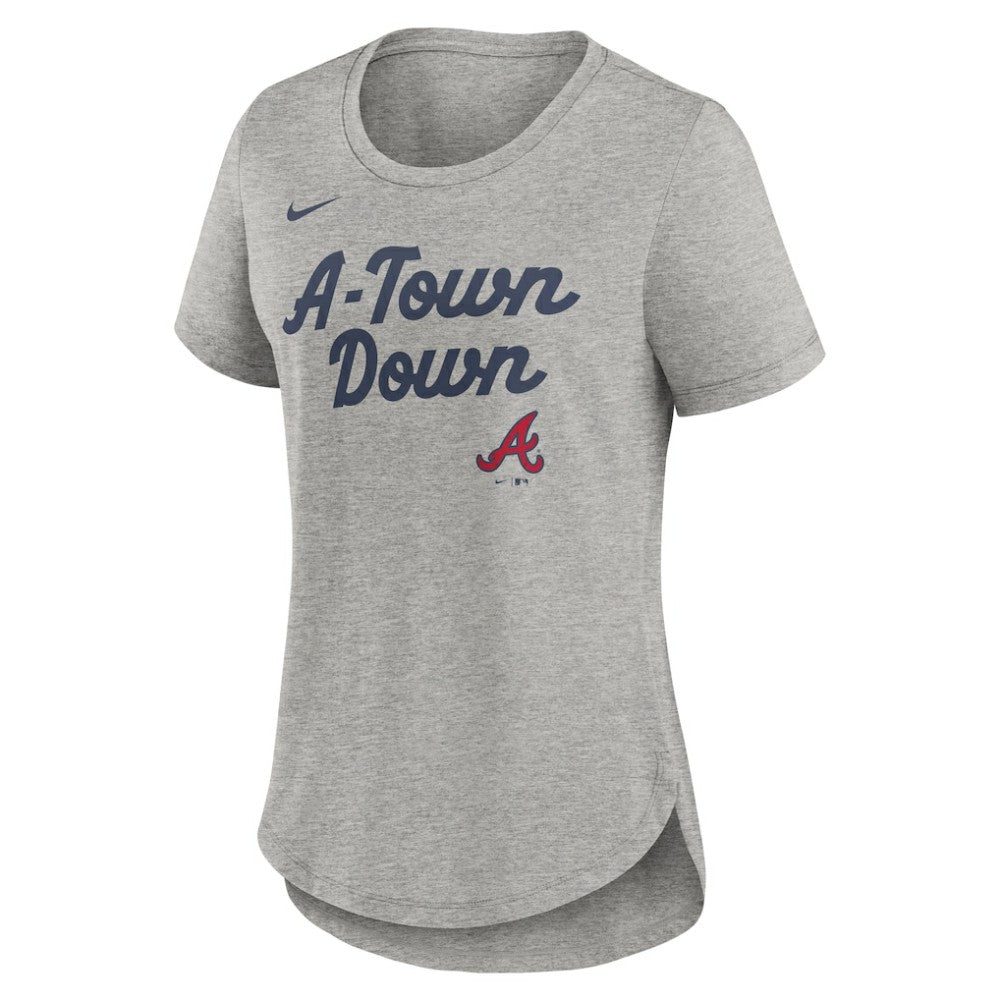 MLB Atlanta Braves Nike Women's Script Tri-Blend T-Shirt